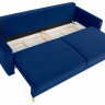 NORET LUX 3DL BRW 3 Seater Sofa Blue