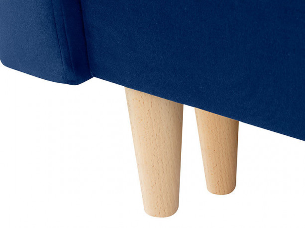 NORET LUX 3DL BRW 3 Seater Sofa Blue