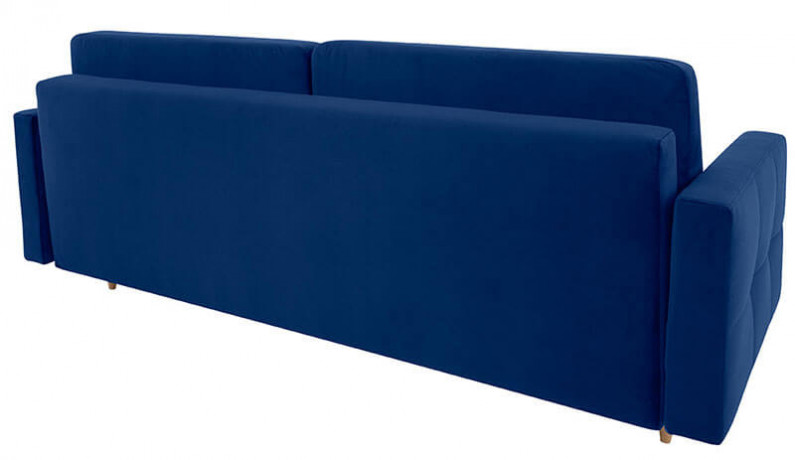 NORET LUX 3DL BRW 3 Seater Sofa Blue