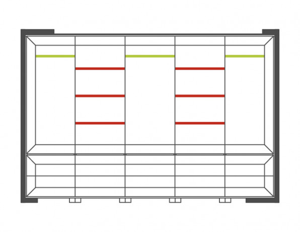 CORINO 5D High Wardrobe MEBIN