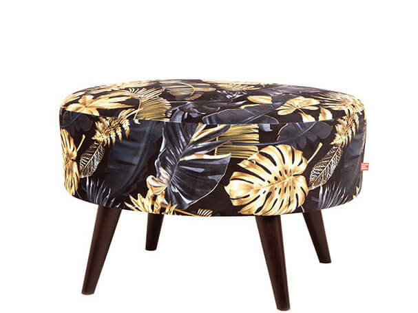 EMILLY H BRW Pouf Print Glamour