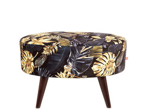 EMILLY H BRW Pouf Print Glamour