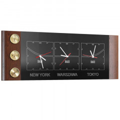 BARI MEBIN Triple Clock with a Weather Station