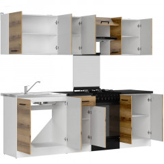 JUNONA LINE 230 ZBL Kitchen Set Light Delano Oak