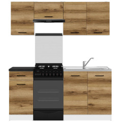 JUNONA LINE 170 BBL Kitchen Set Light Delano Oak