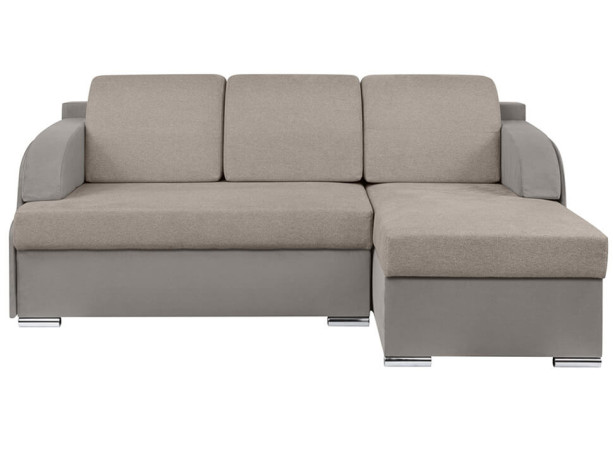 MERIN LUX 3DL BRW Corner Sofa Bed Beige