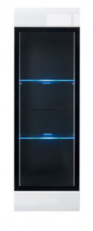 SFW1W/12/4 FEVER BRW Wall Glass-Fronted Cabinet