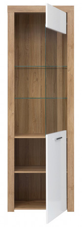 REG1W BALDER BRW Glass-Fronted Cabinet