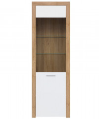 REG1W BALDER BRW Glass-Fronted Cabinet