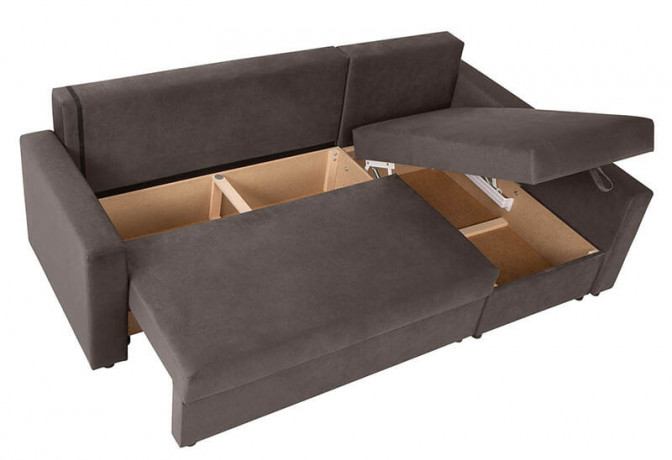 PRZEMEK IV LUX 3DL BRW Corner Sofa Bed Taupe