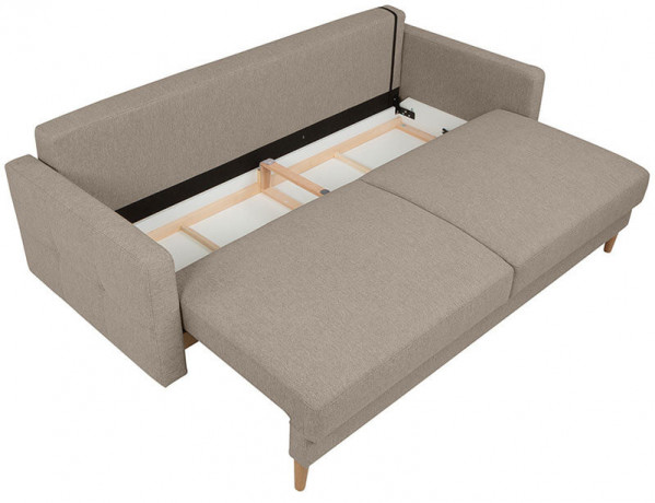 NORET LUX 3DL BRW 3 Seater Sofa Beige