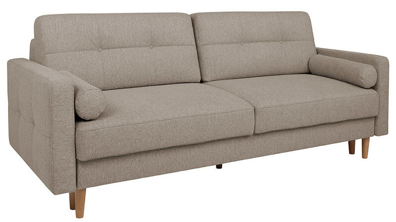 NORET LUX 3DL BRW 3 Seater Sofa Beige
