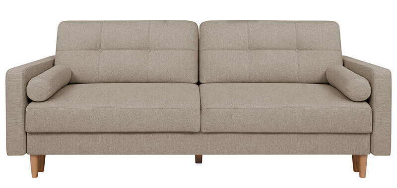NORET LUX 3DL BRW 3 Seater Sofa Beige