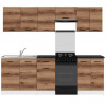 JUNONA LINE 230 ZBL Kitchen Set Dark Delano Oak