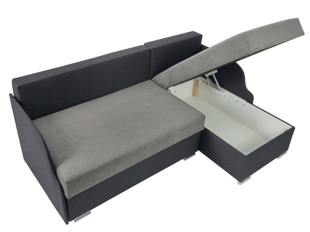 MERIN LUX 3DL BRW Corner Sofa Bed Grey