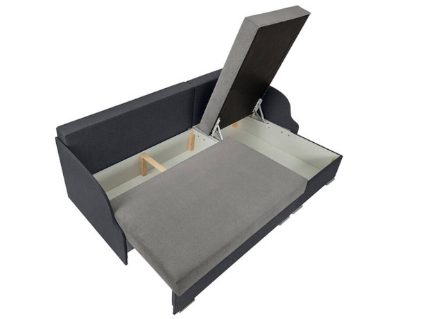 MERIN LUX 3DL BRW Corner Sofa Bed Grey