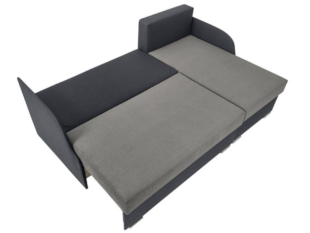 MERIN LUX 3DL BRW Corner Sofa Bed Grey