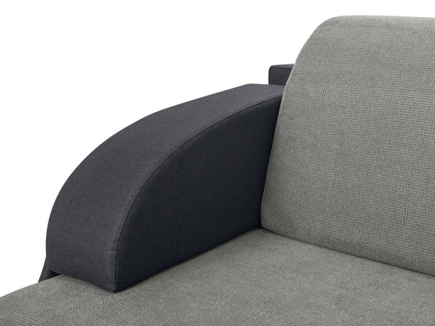 MERIN LUX 3DL BRW Corner Sofa Bed Grey