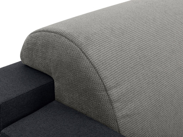 MERIN LUX 3DL BRW Corner Sofa Bed Grey