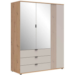 SZF1D2M3S BREVAS BRW Mirrored Wardrobe