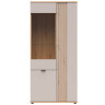REG2D1W/90 BREVAS BRW Glass-Fronted Cabinet