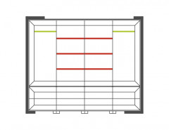 CORINO 4D High Wardrobe MEBIN