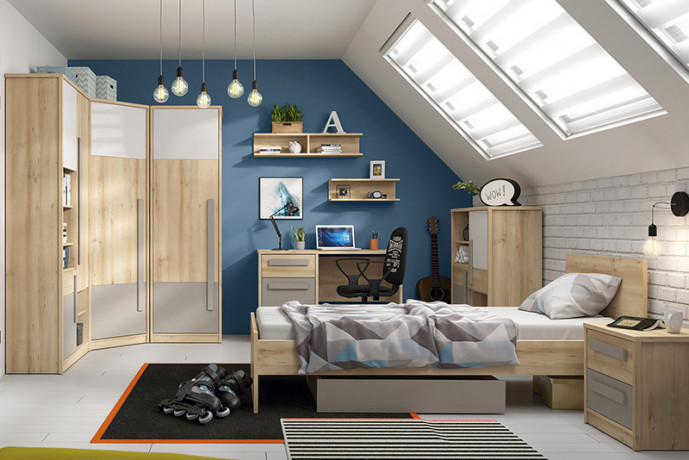 NAMEK BRW Kids Room / Study Furniture Set