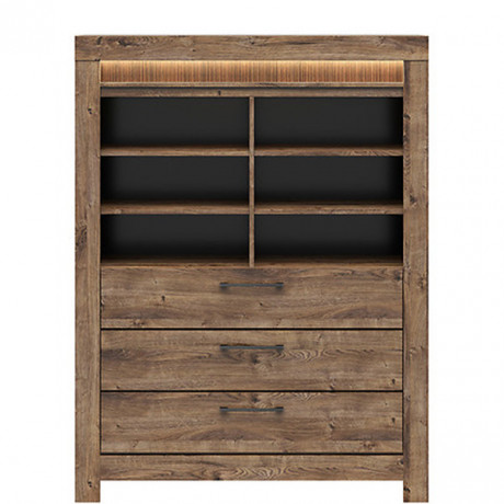 REG3S TORIN BRW Shelf Unit