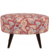 EMILLY H BRW Pouf Print Orient