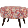 EMILLY H BRW Pouf Print Orient