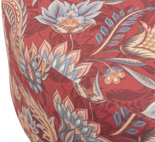 EMILLY H BRW Pouf Print Orient