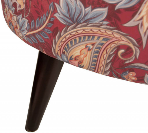 EMILLY H BRW Pouf Print Orient