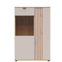 REG1D1W/90 BREVAS BRW Glass-Fronted Cabinet