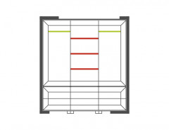 CORINO 3D High Wardrobe MEBIN