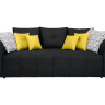 ROYAL IV MEGA LUX 3DL BRW 3 Seater Sofa Bed Black