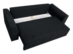 ROYAL IV MEGA LUX 3DL BRW 3 Seater Sofa Bed Black