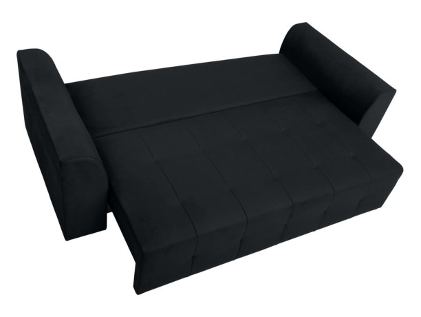 ROYAL IV MEGA LUX 3DL BRW 3 Seater Sofa Bed Black