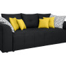 ROYAL IV MEGA LUX 3DL BRW 3 Seater Sofa Bed Black