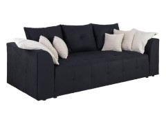ROYAL IV MEGA LUX 3DL BRW 3 Seater Sofa Bed Black