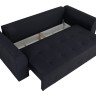ROYAL IV MEGA LUX 3DL BRW 3 Seater Sofa Bed Black