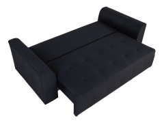 ROYAL IV MEGA LUX 3DL BRW 3 Seater Sofa Bed Black
