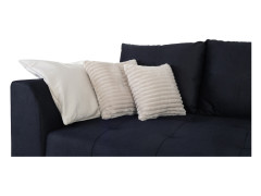 ROYAL IV MEGA LUX 3DL BRW 3 Seater Sofa Bed Black