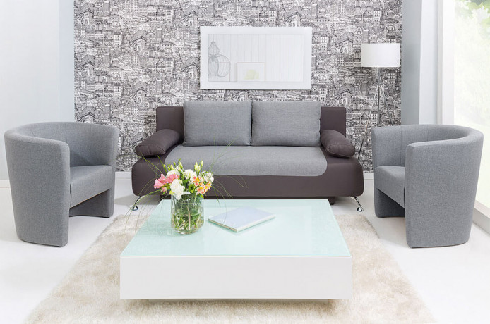 MAKS ES BRW Armchair Grey Soro 90