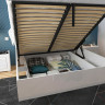 LOZ/160/B FLAMES BRW King Size Lift Up Storage Bed