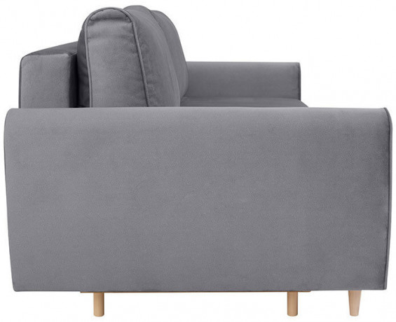 MANILA LUX 3DL BRW 3 Seater Sofa Grey
