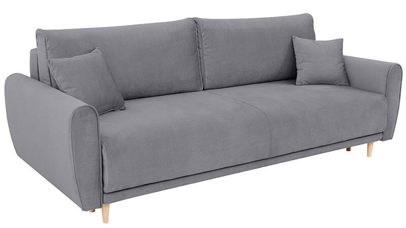 MANILA LUX 3DL BRW 3 Seater Sofa Grey