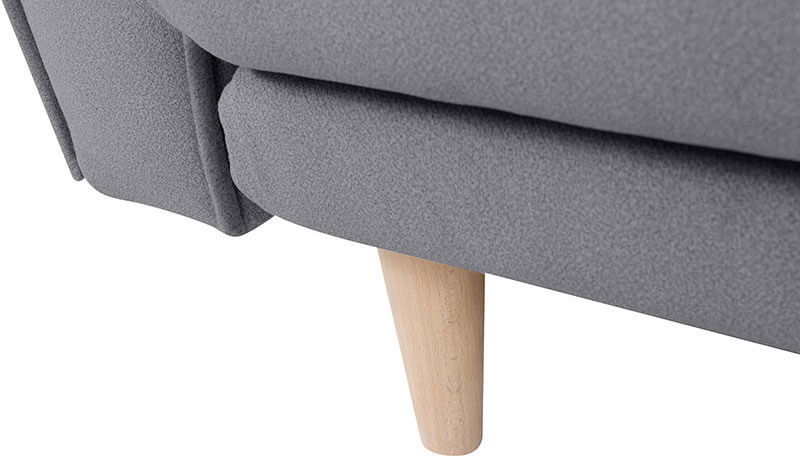 MANILA LUX 3DL BRW 3 Seater Sofa Grey