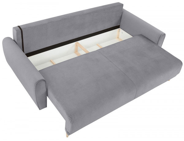 MANILA LUX 3DL BRW 3 Seater Sofa Grey
