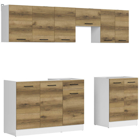 JUNONA LINE 230 BBL Kitchen Set Light Delano Oak