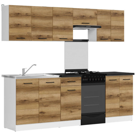 JUNONA LINE 230 BBL Kitchen Set Light Delano Oak
